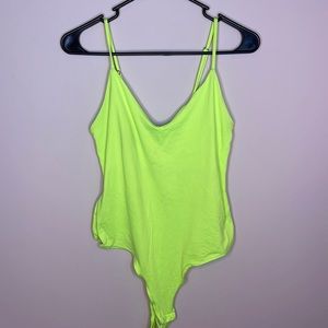 Lime, green bodysuit